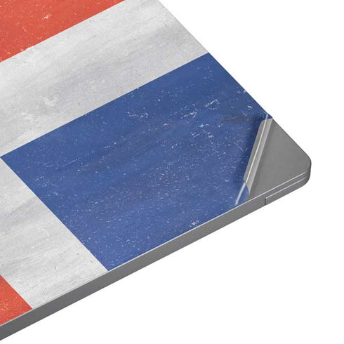 Dominican Republic Flag Distressed Universal Laptop 16in (13 x 9.4in) Skin